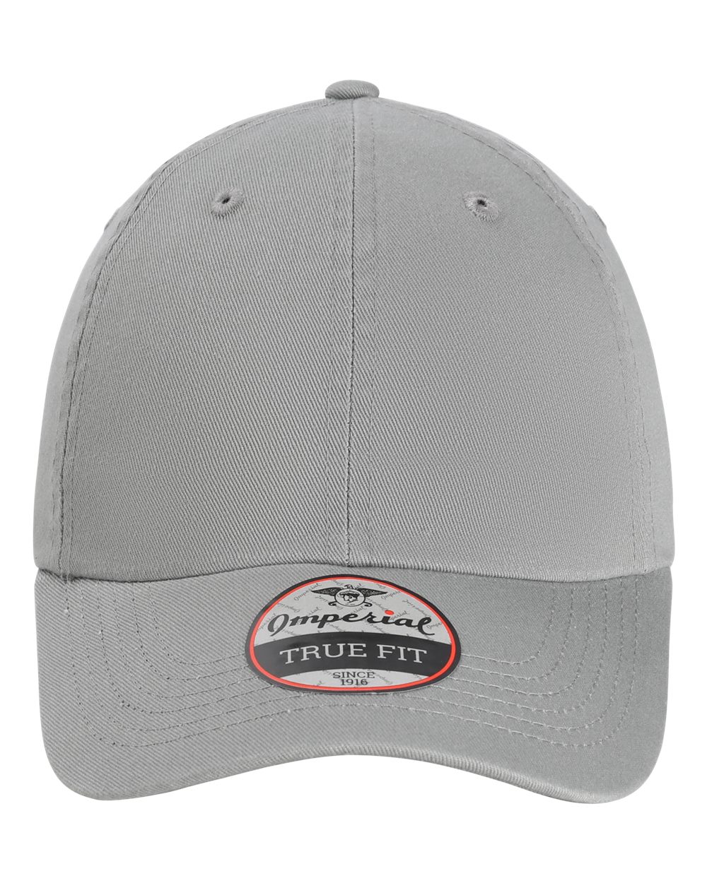 Front View of Light Grey The Original Buckle Dad Hat - X210B