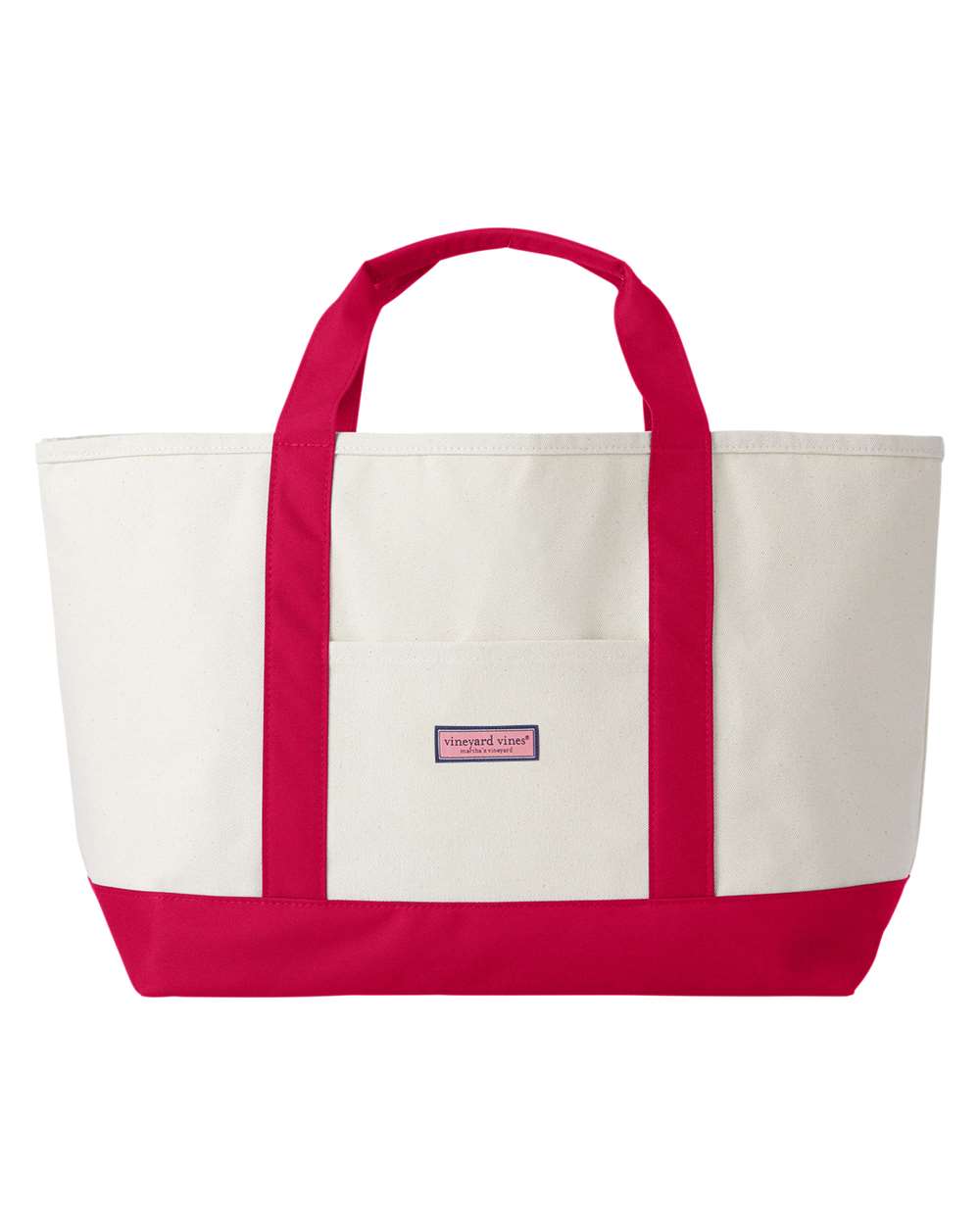 Front View of Light House Red Captain Tote Bag - D000240