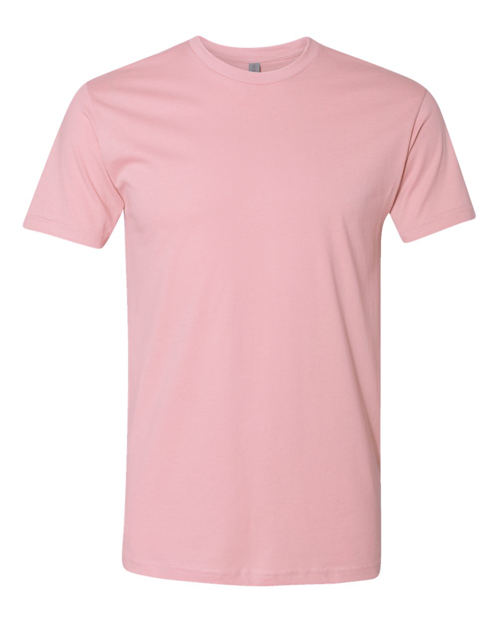 Front View of Light Pink Cotton T-Shirt - 3600