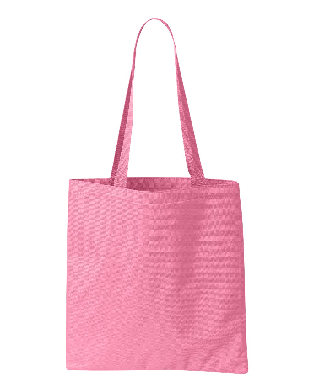 Front View of Light Pink Madison Basic Tote - 8801