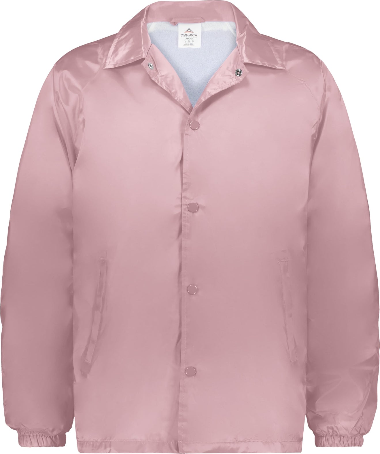 LIGHT PINK NYLON COACH S JACKET/LINED