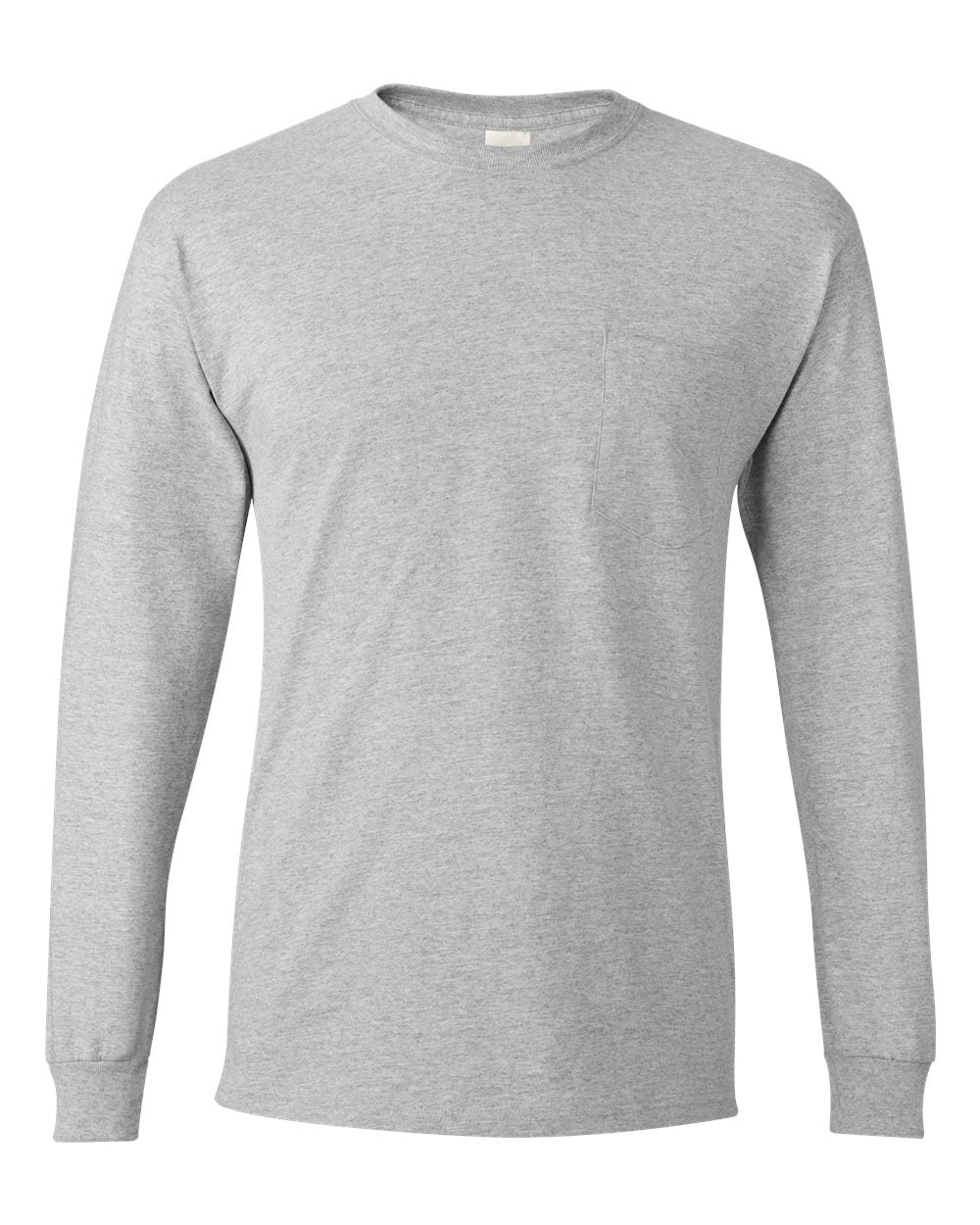 Light Steel Authentic Long Sleeve Pocket T-Shirt - 5596
