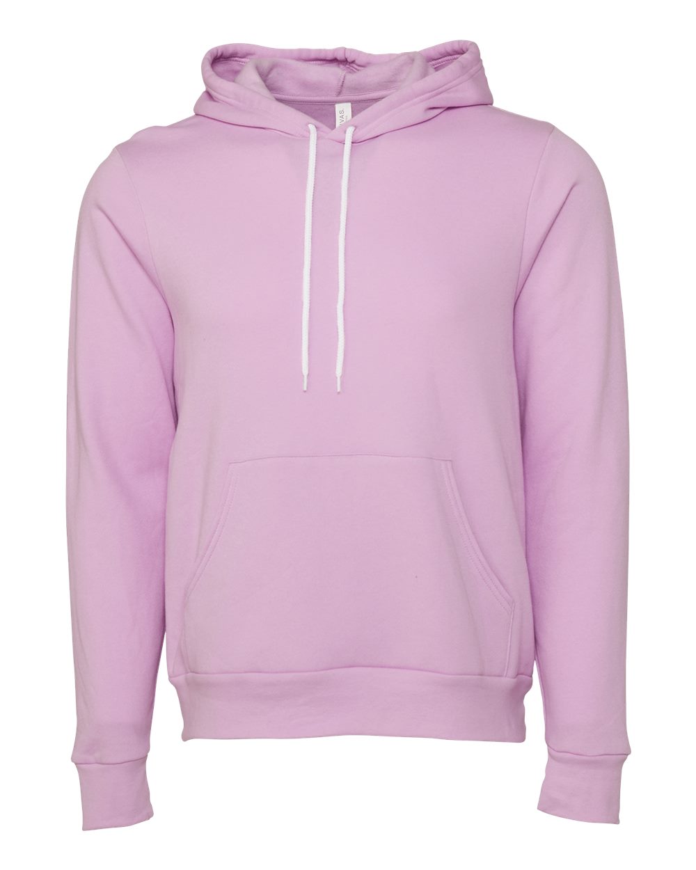 Front View of Lilac Sponge Fleece Hoodie - 3719
