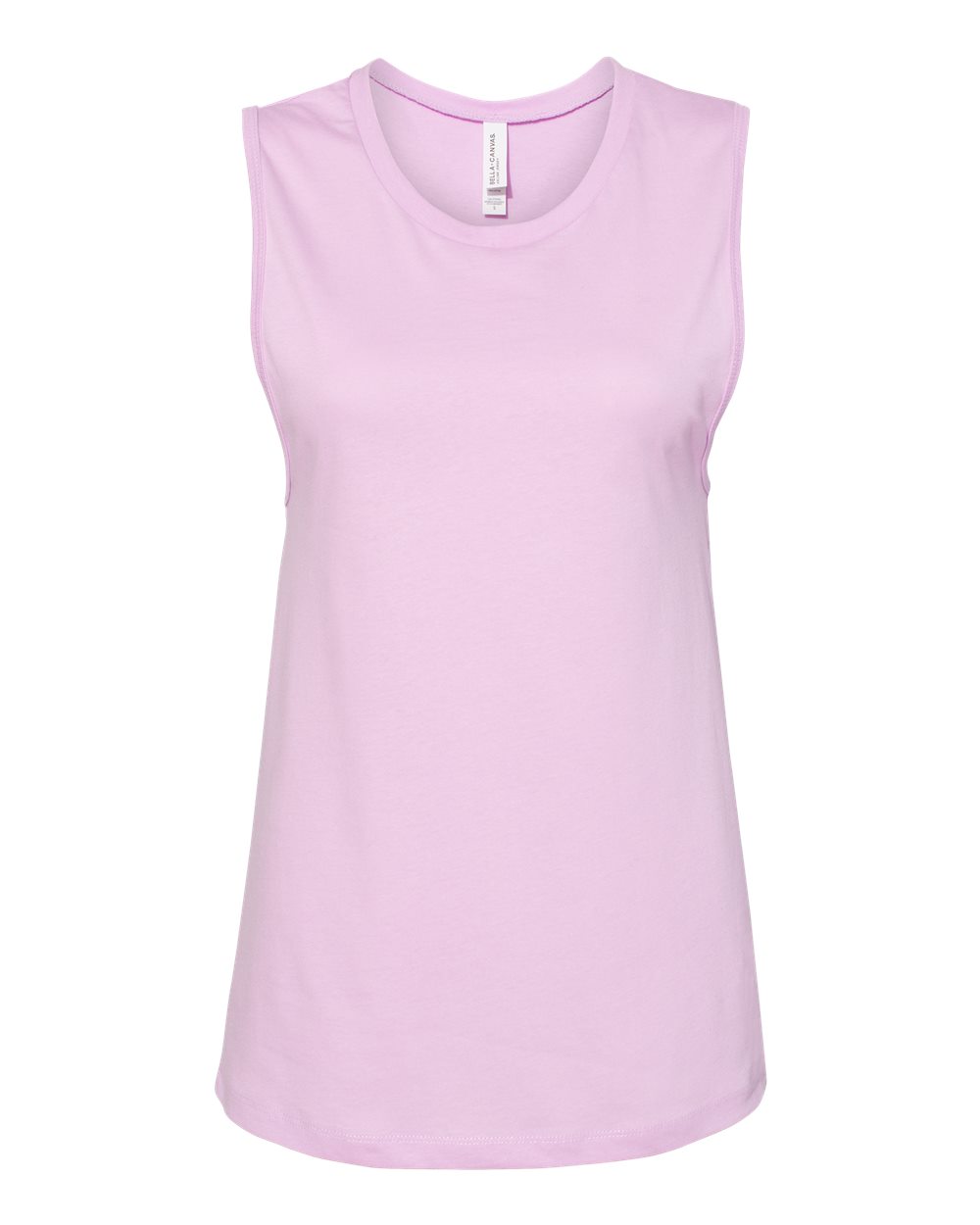 Front View of Lilac Women&#39;s Jersey Muscle Tank - 6003