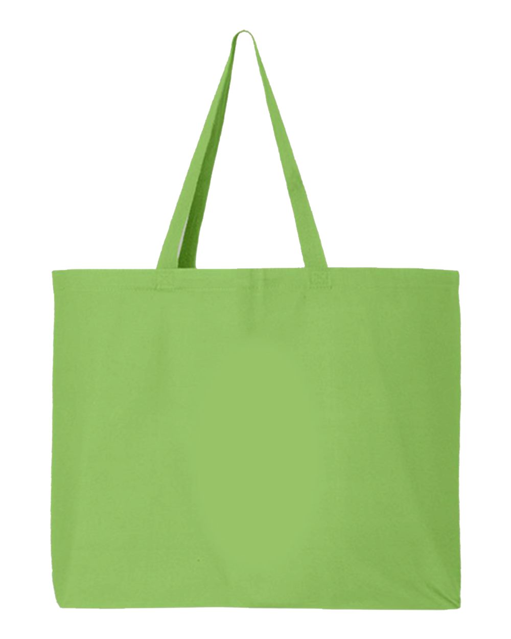 Front View of Lime 25L Jumbo Tote - Q600