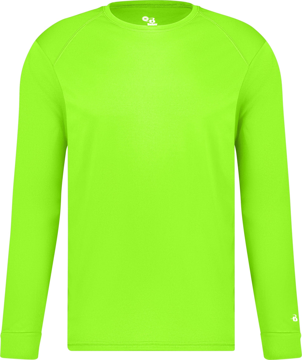 Front View of LIME B-CORE L/S TEE