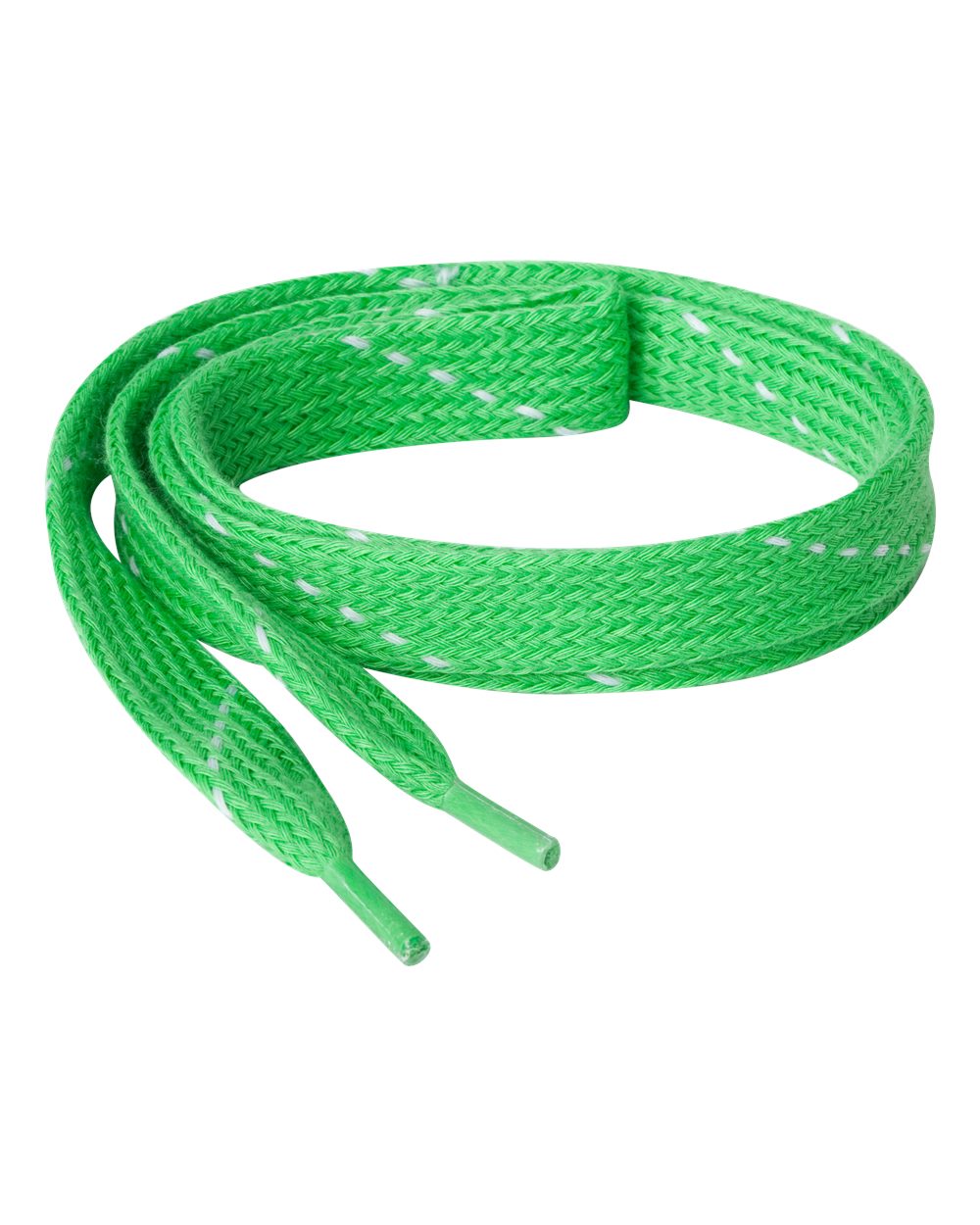 Front View of Lime Custom-Color Laces - 8831