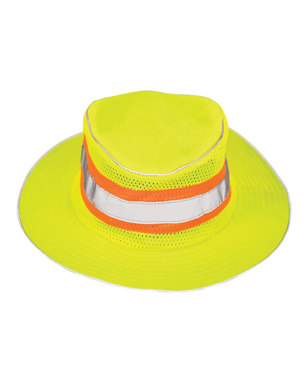 Front View of Lime Full Brim Safari Booney - 2824