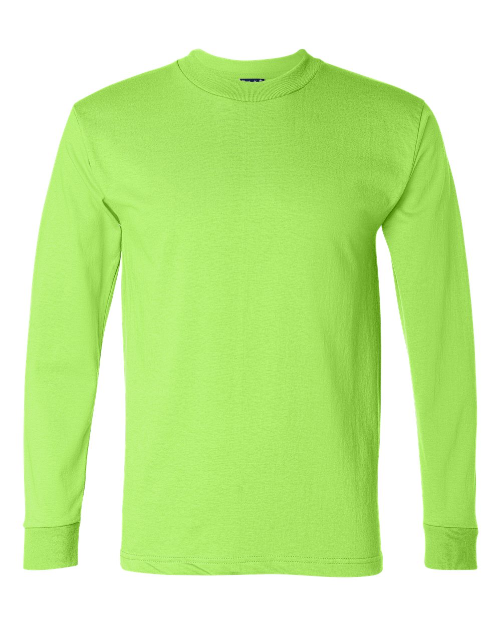 Lime Green Union-Made Long Sleeve T-Shirt - 2955