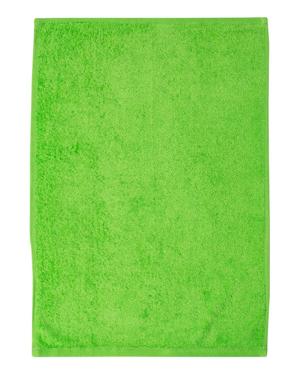 Front View of Lime Hemmed Hand Towel - T200