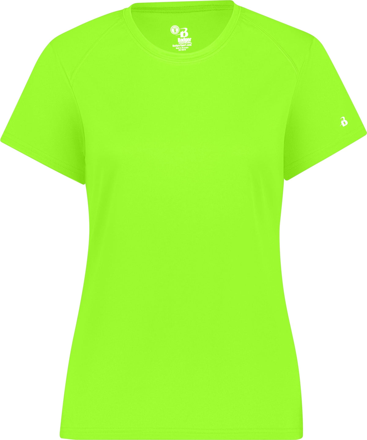 Front View of LIME LADIES B-CORE TEE
