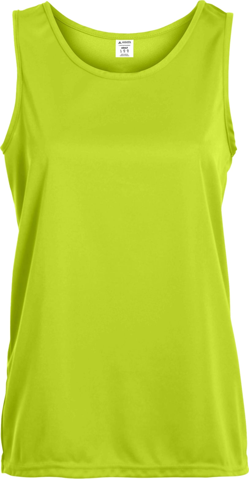 Front View of LIME LADIES TRAINING TANK