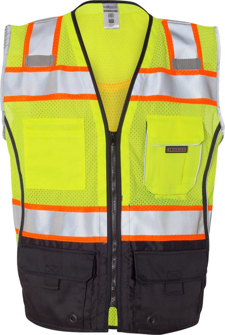 Lime Premium Black Series® Black Bottom Class 2 Vest - 1515-1516