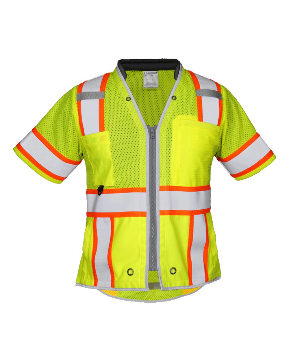 Front View of Lime Premium Brilliant Series® Women's Class 3 Vest - 1822