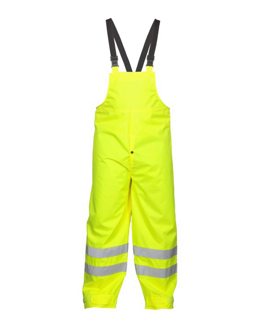 Front View of Lime Storm Stopper Rainwear Bib - 9665P