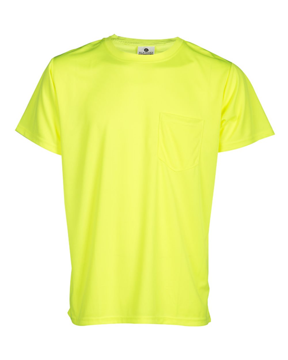 Front View of Lime T-Shirt - 9124-9125