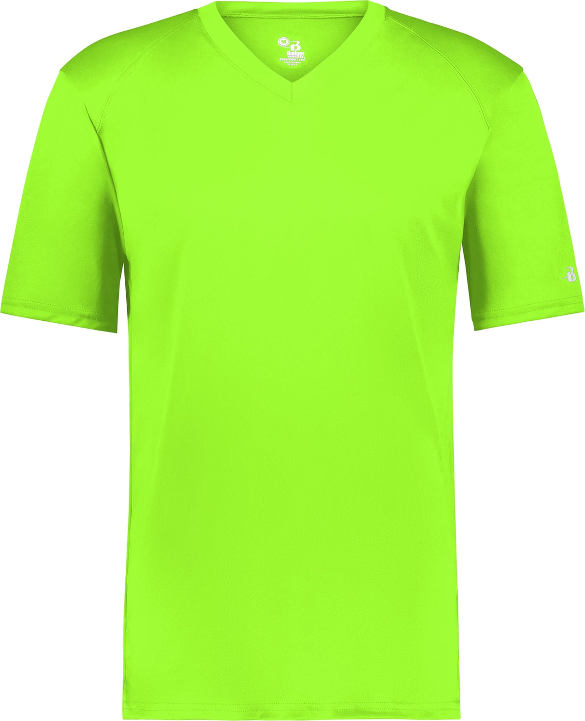 Front View of LIME YOUTH B-CORE V-NECK TEE