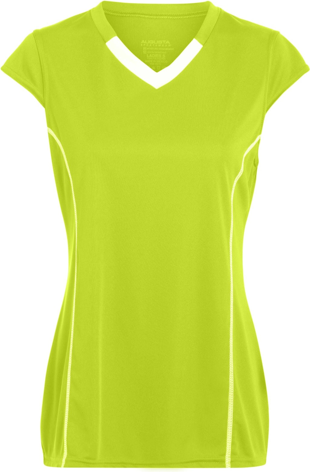 Front View of LIME/WHITE LADIES BLASH JERSEY
