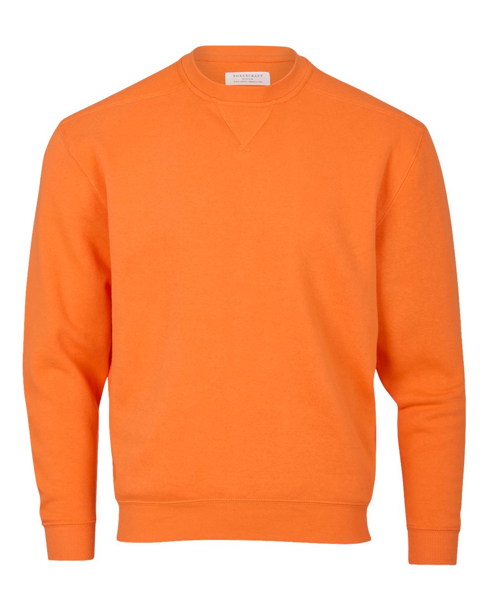 Front View of Mandarin Fleece Crew Pullover - BM5101