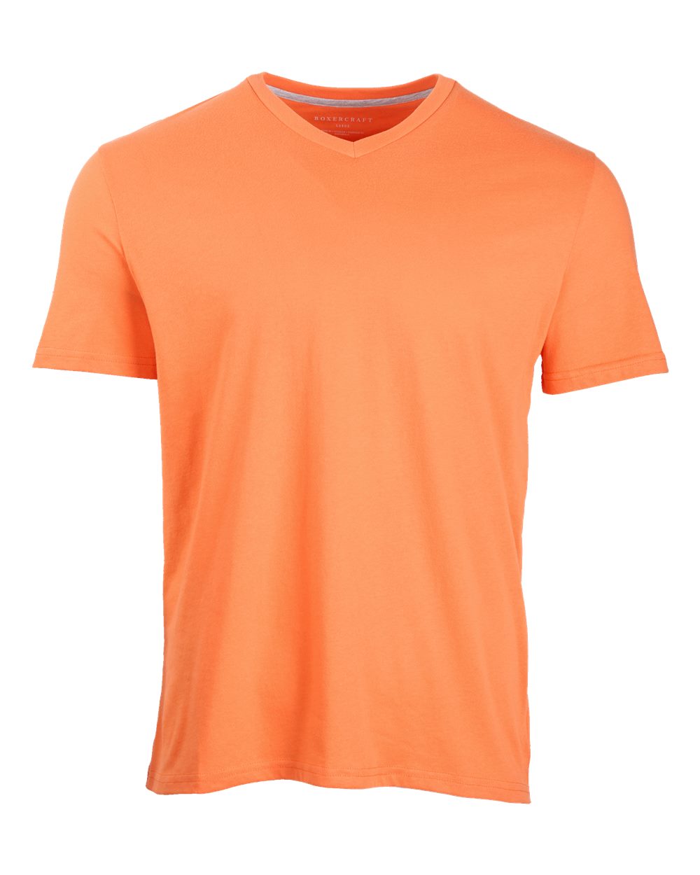Front View of Mandarin High V-Neck T-Shirt - BM2204