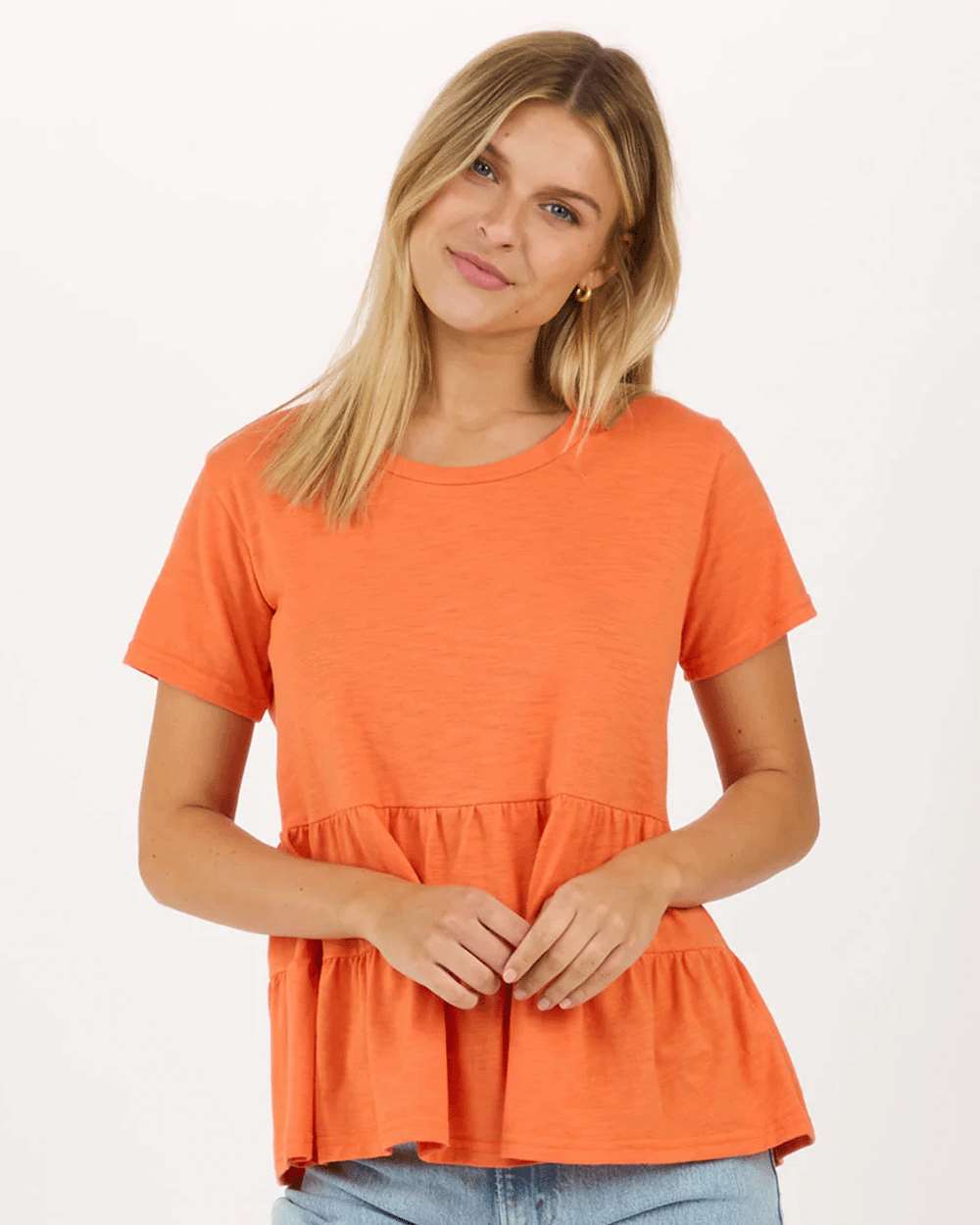 Front View of Mandarin Women's Willow T-Shirt - BW2401