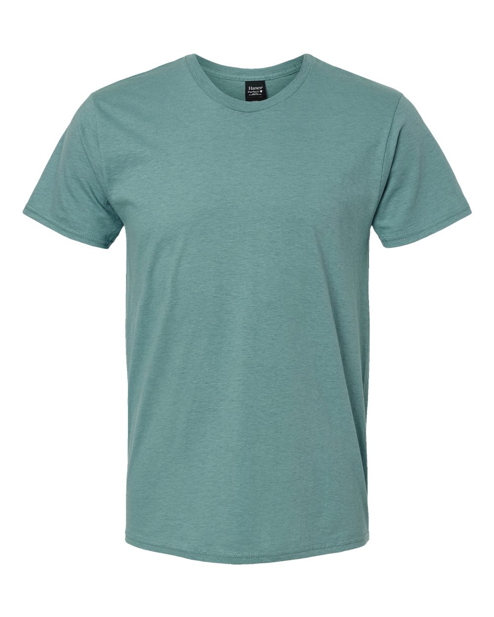 Front View of Marbled Green Clay Perfect-T T-Shirt - 4980