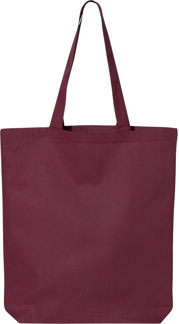Front View of Maroon 12L Economical Tote - QTBG
