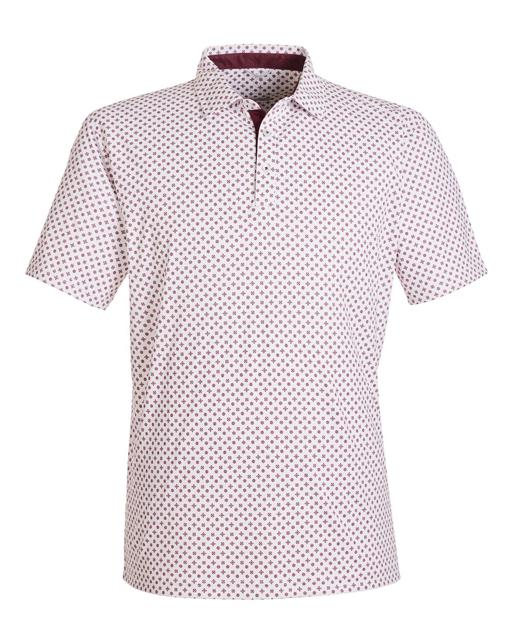 Front View of Maroon Hazelwood Polo - SW5400