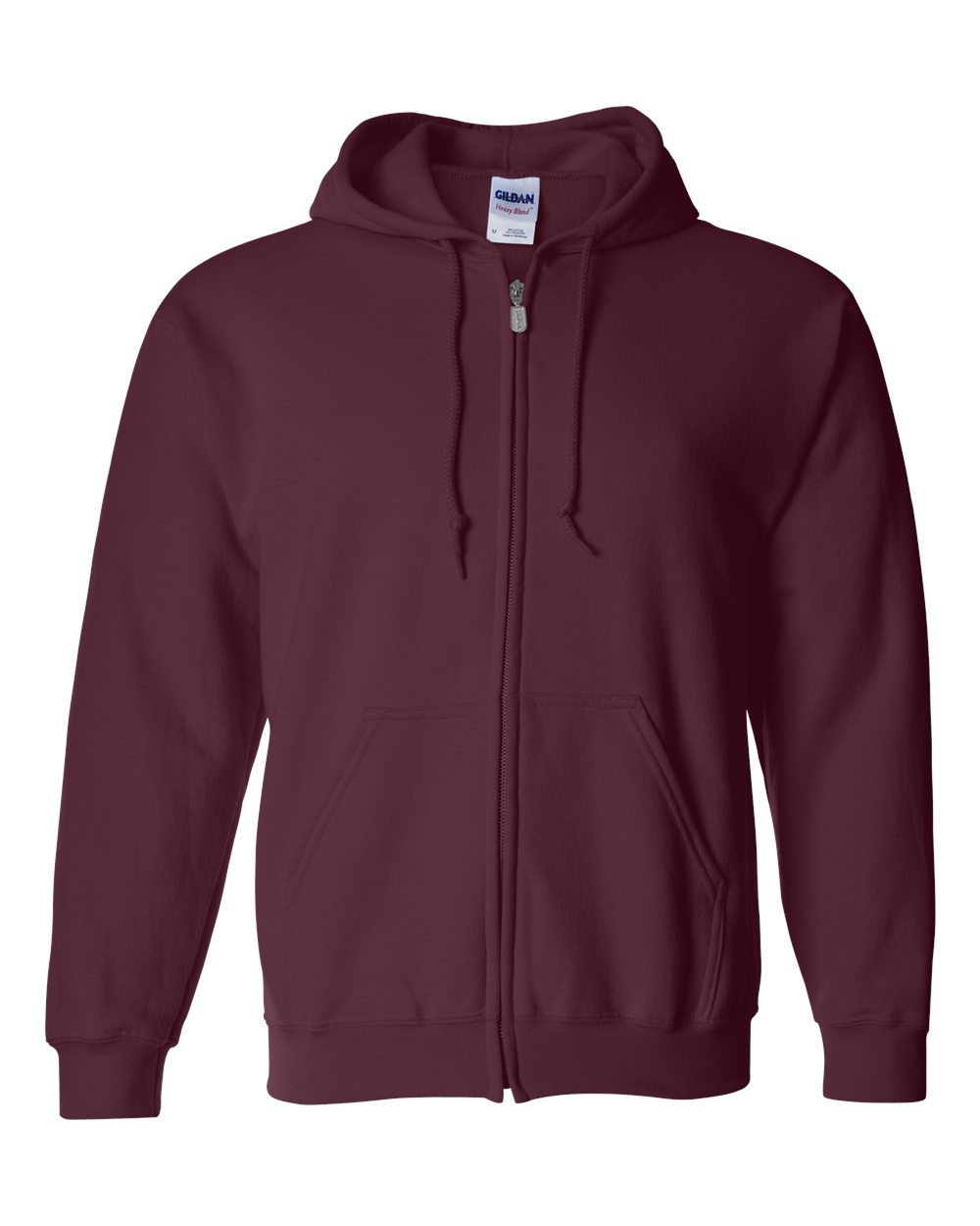 Maroon Heavy Blend™ Full-Zip Hooded Sweatshirt - 18600