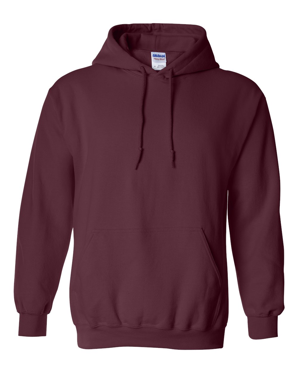 Front View of Maroon Heavy Blend™ Hooded Sweatshirt - 18500