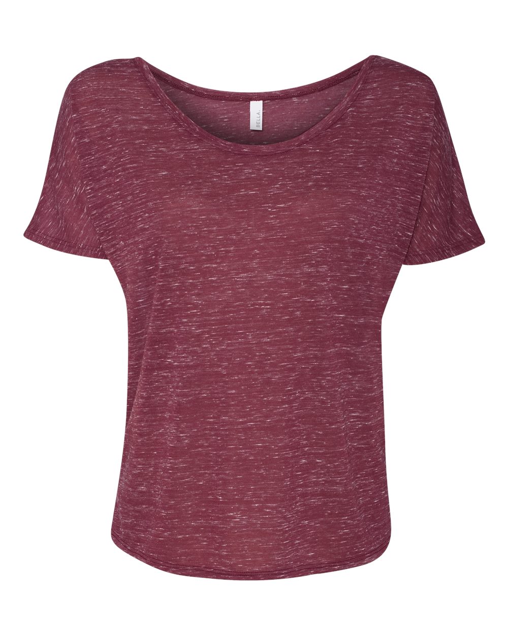 Maroon Marble Women’s Slouchy Tee - 8816