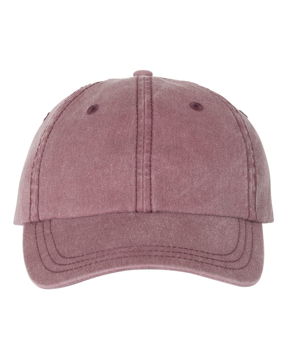 Front View of Maroon Pigment-Dyed Cap - SP500