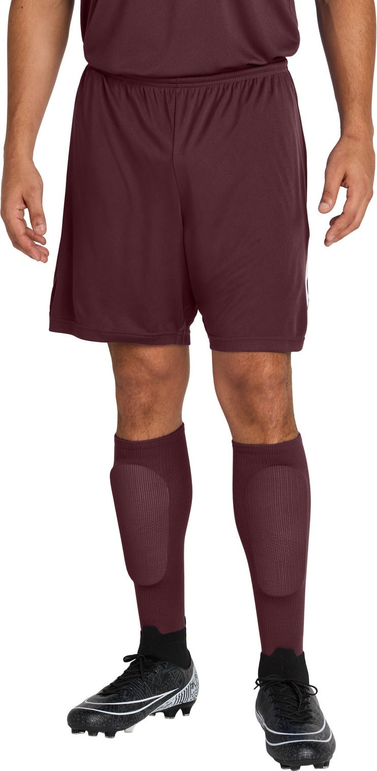 Front View of Maroon Sport-Tek All Sport OTC Socks STA05