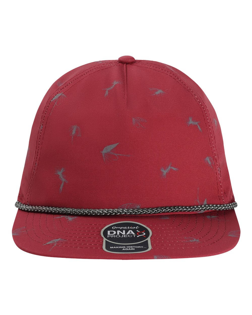 Front View of Maroon The Golden Hour Cap - DNA014
