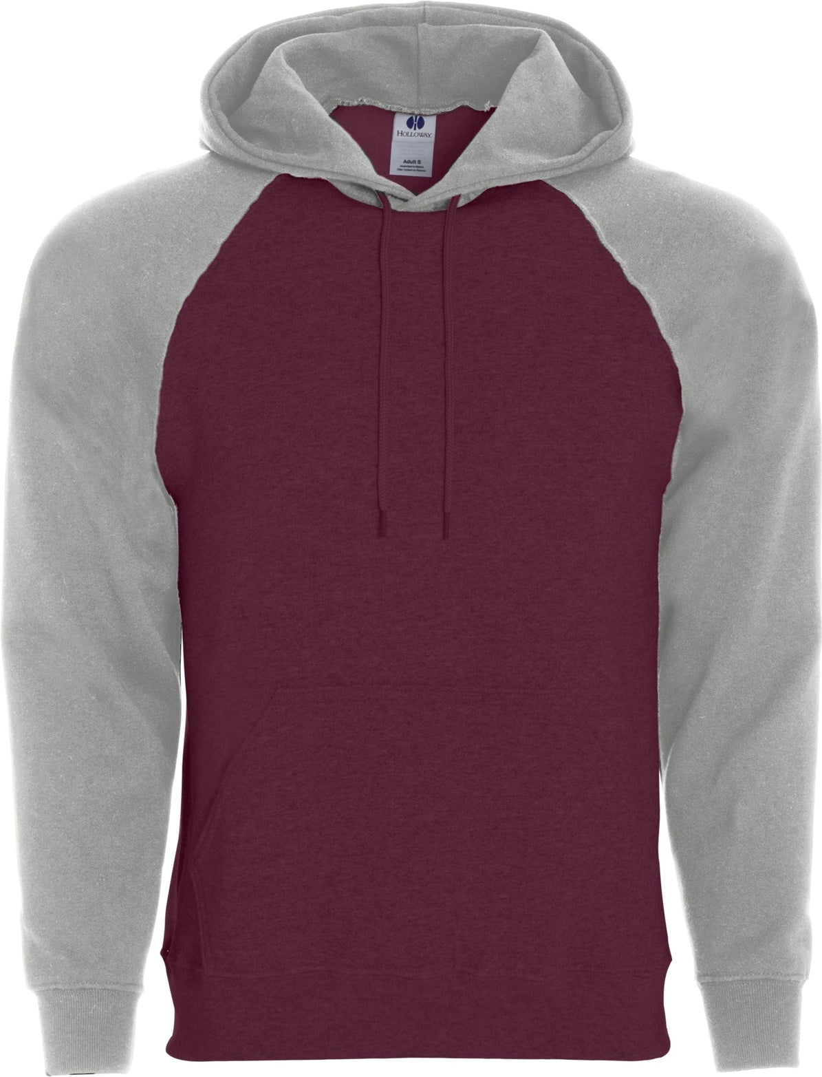 MAROON/ATHLETIC HEATHER BANNER HOODIE