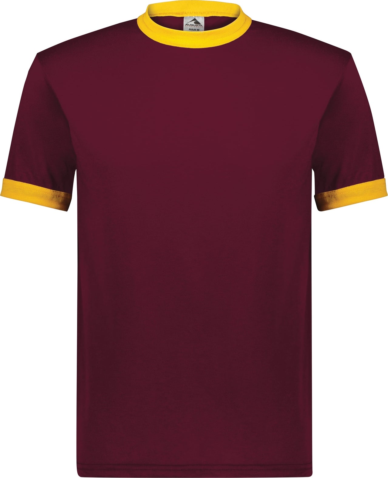 MAROON/GOLD ADULT RINGER T-SHIRT