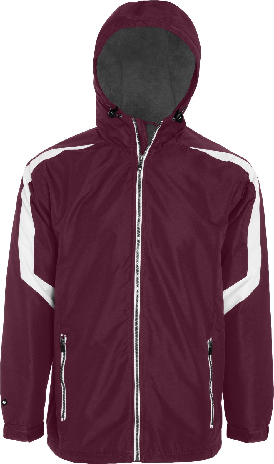 MAROON/WHITE CHARGER JACKET