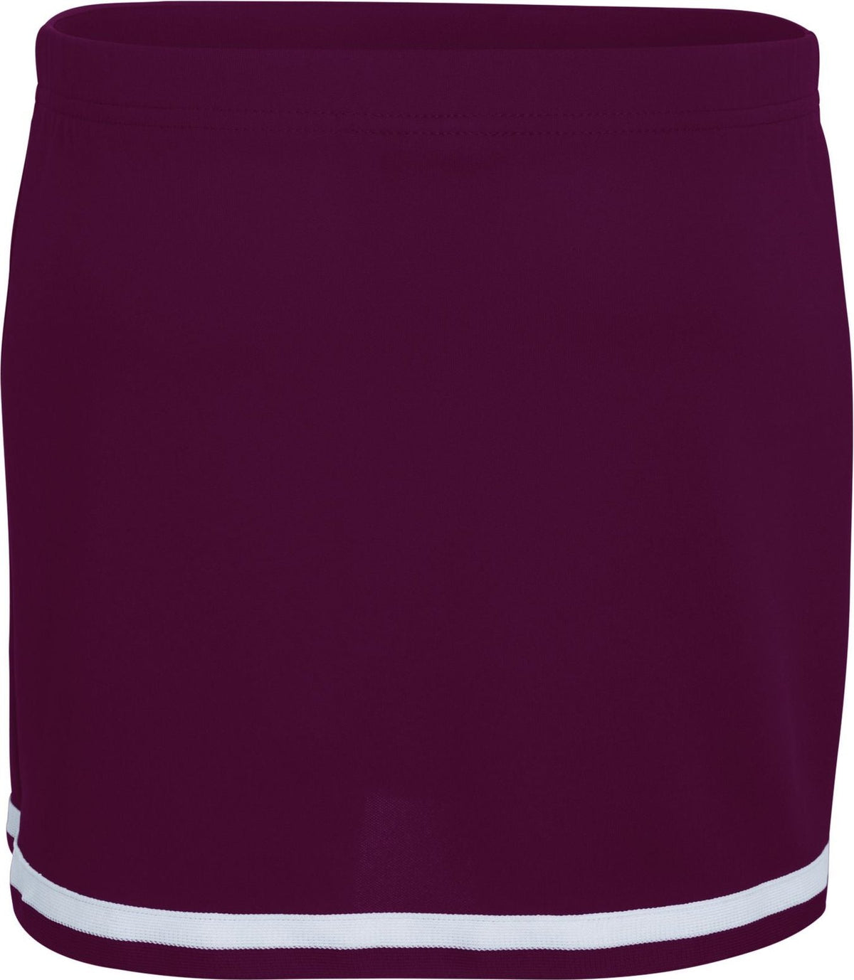Front View of MAROON/WHITE LADIES ENERGY SKIRT