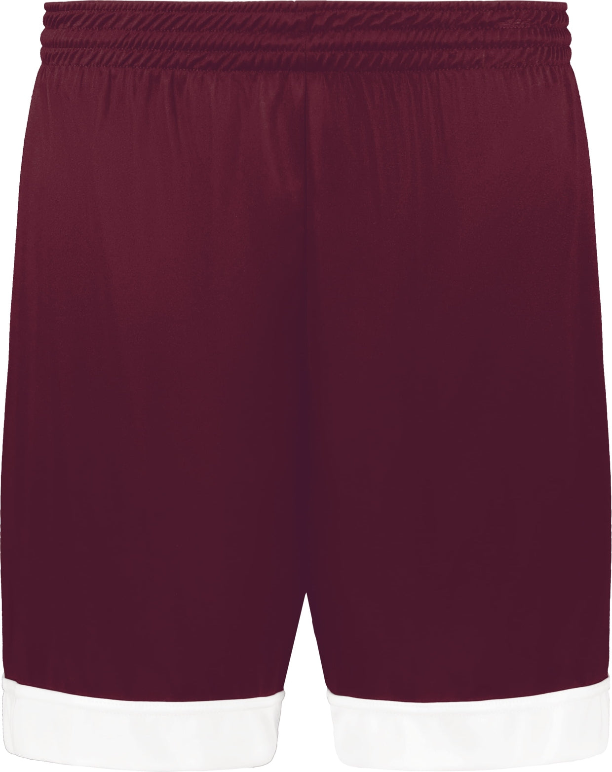 MAROON/WHITE SWISH REVERSIBLE BB SHORT