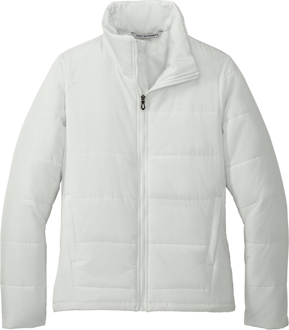 Front View of Marshmllw Port Authority Women's Puffer Jacket L852