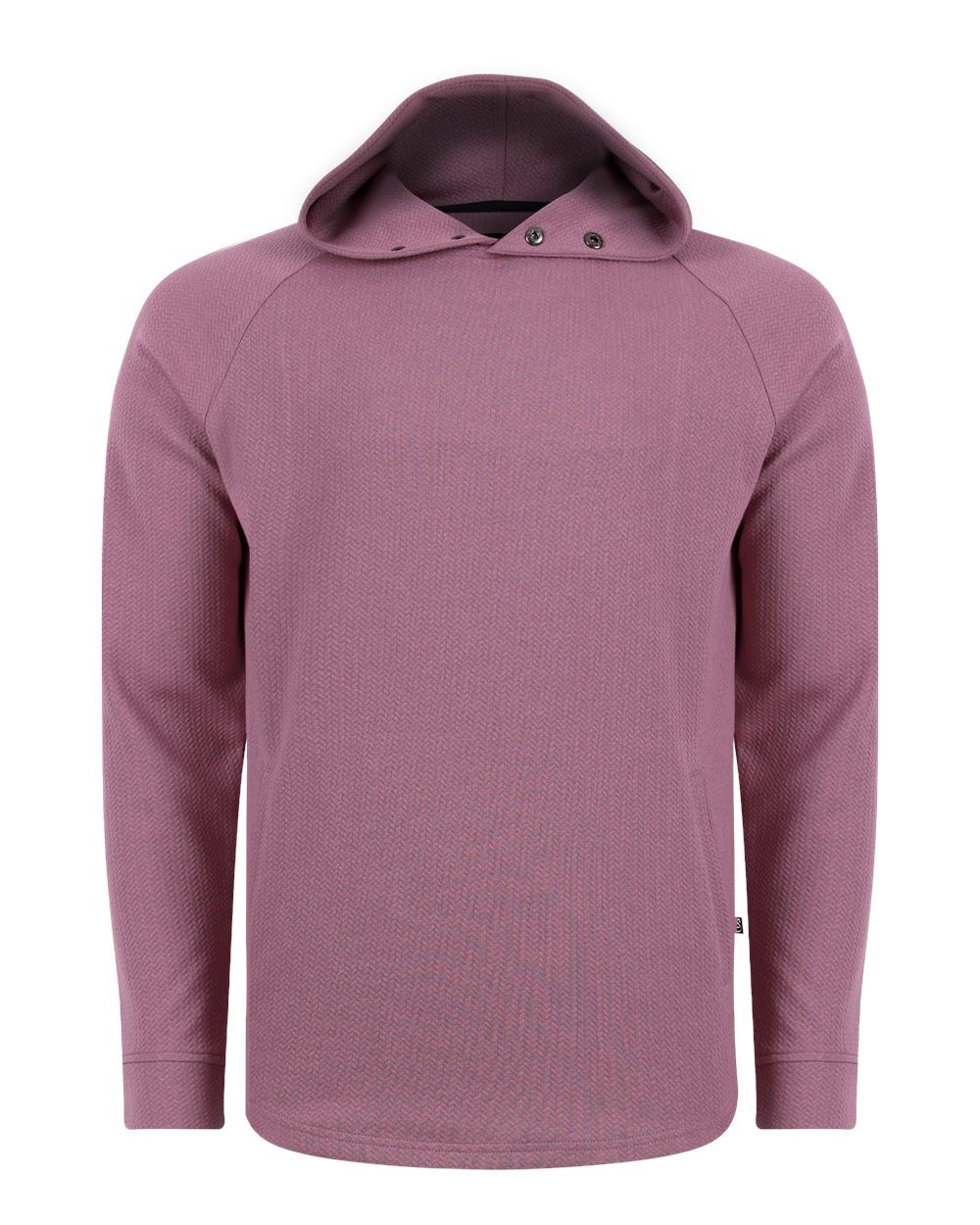 Front View of Mauve Men's Luke Hoodie - SWLH600 plain