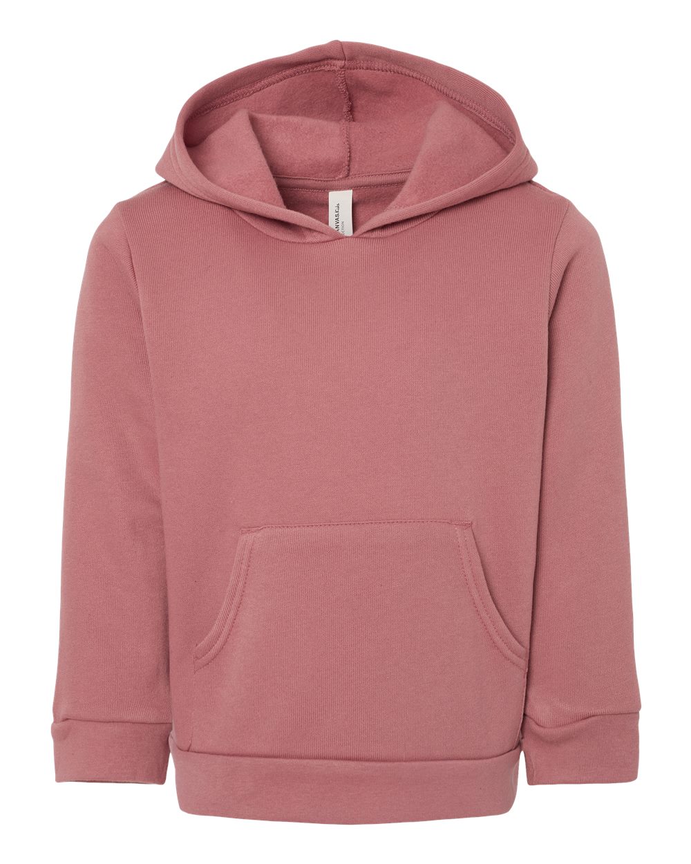 Front View of Mauve Toddler Sponge Fleece Pullover Hoodie - 3719T