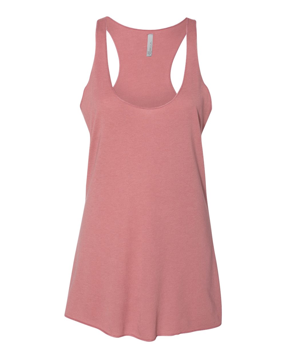 Front View of Mauve Triblend Women's Triblend Racerback Tank - 8430