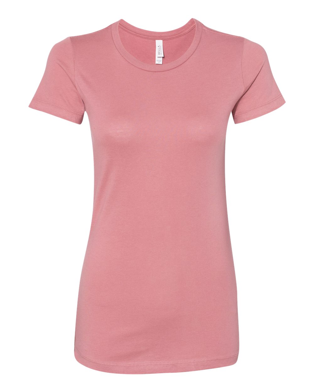 Front View of Mauve Women's Slim Fit Tee - 6004