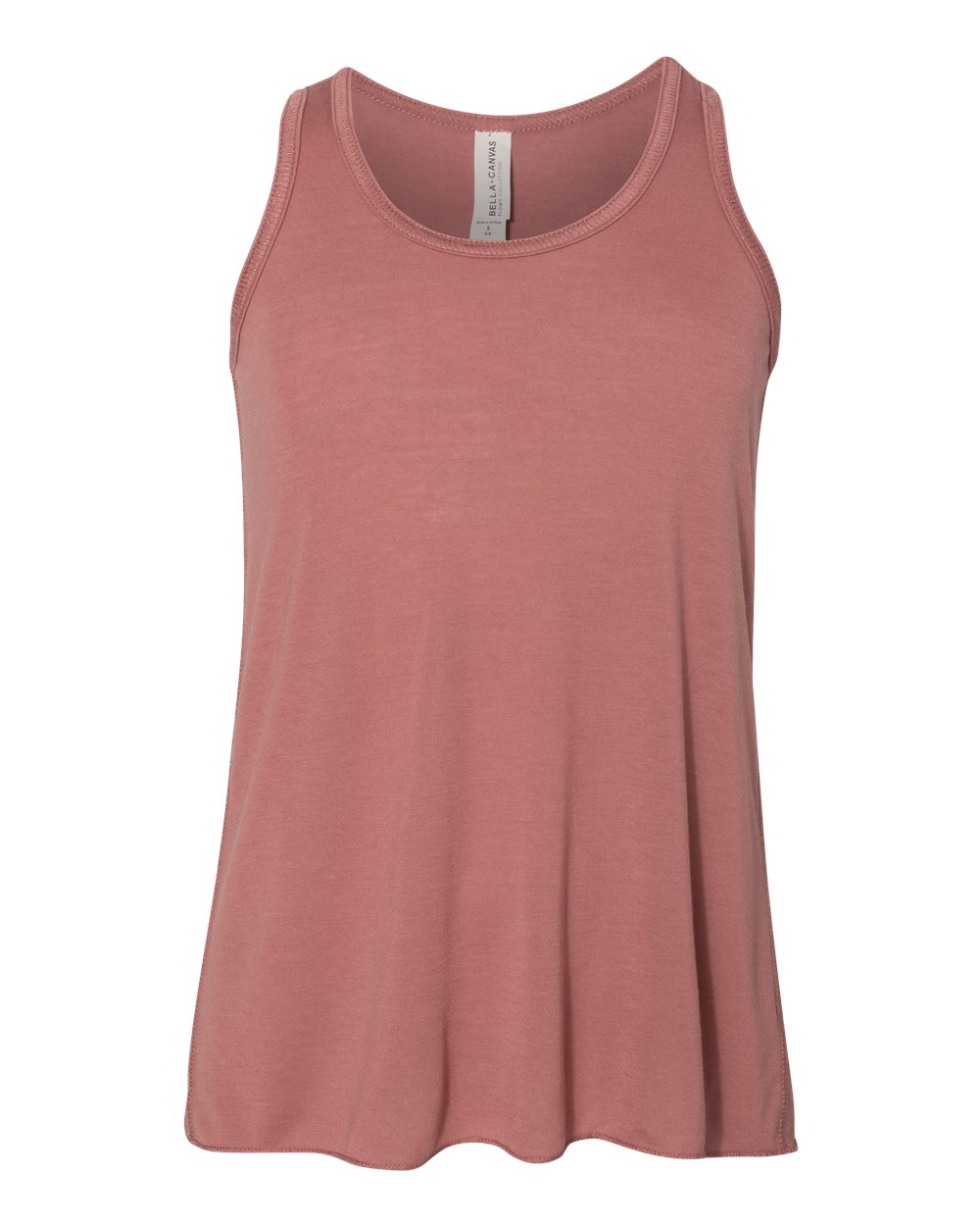 Front View of Mauve Youth Flowy Racerback Tank - 8800Y