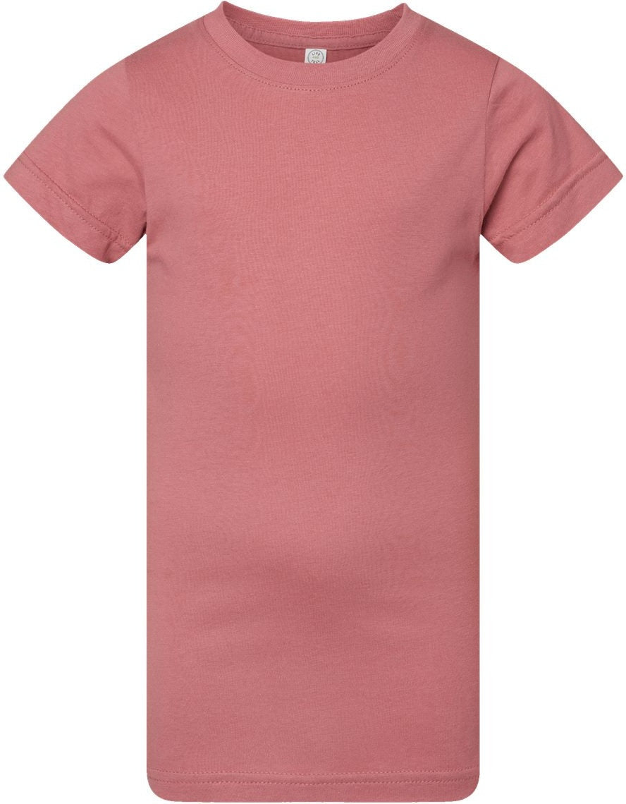Front View of Mauvelous Girls' Fine Jersey Tee - 2616