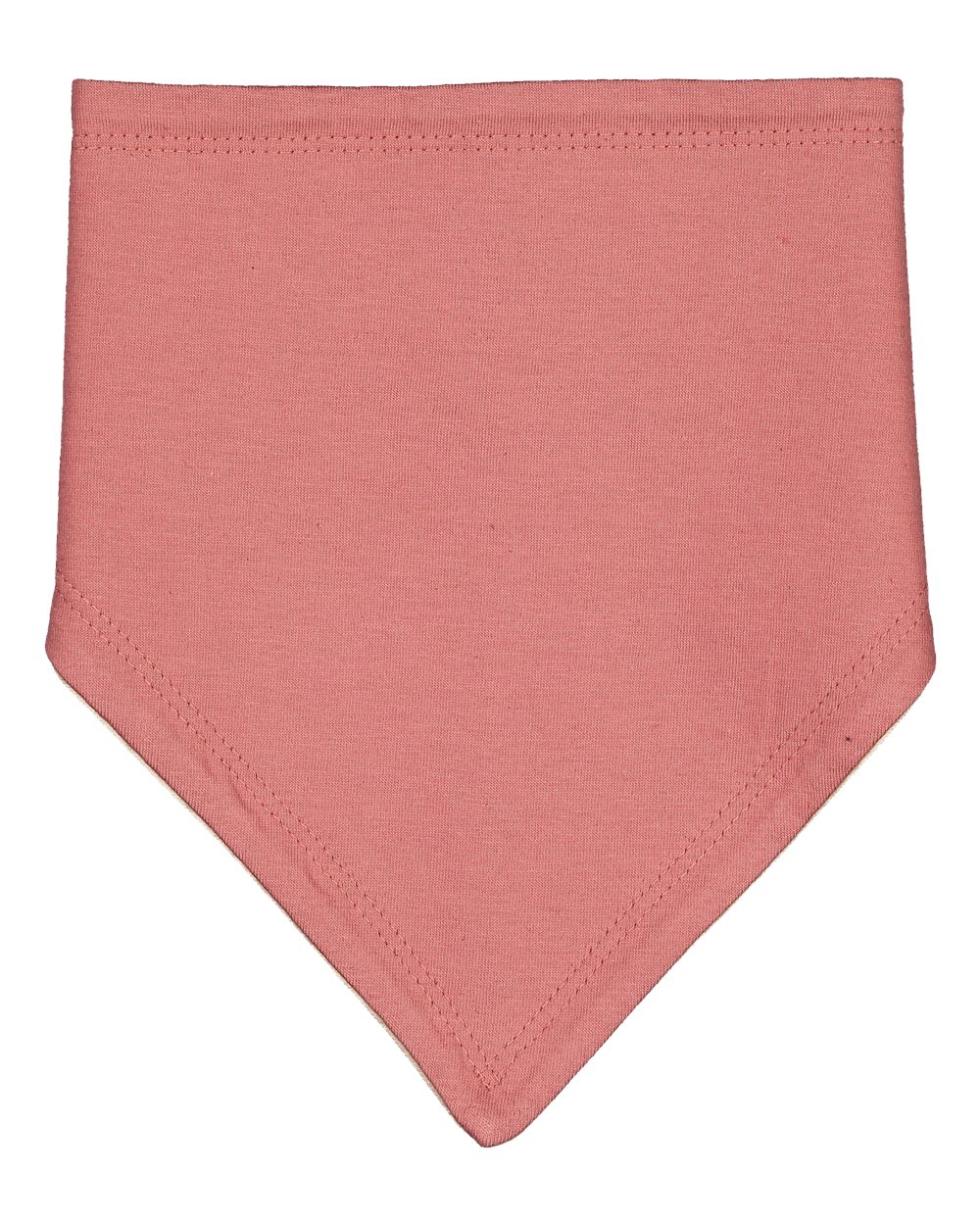 Front View of Mauvelous/ Natural Premium Jersey Bandana Bib - 1012
