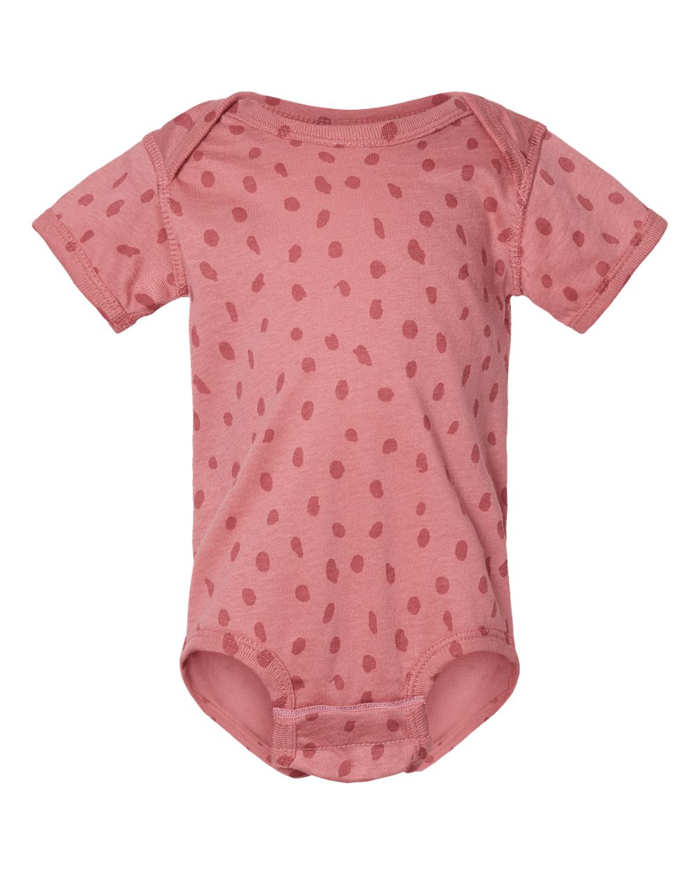 Front View of Mauvelous Spot Infant Fine Jersey Bodysuit - 4424