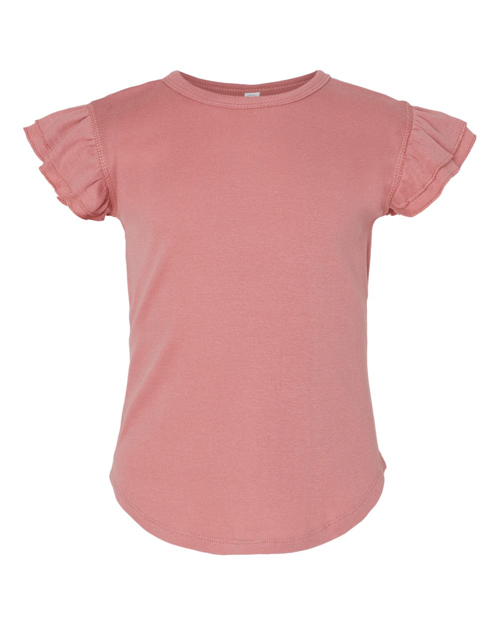 Front View of Mauvelous Toddler Flutter Sleeve Tee - 3339