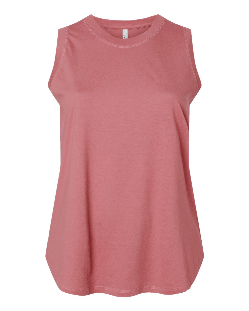 Front View of Mauvelous Women's Curvy Relaxed Fine Jersey Tank - 3892